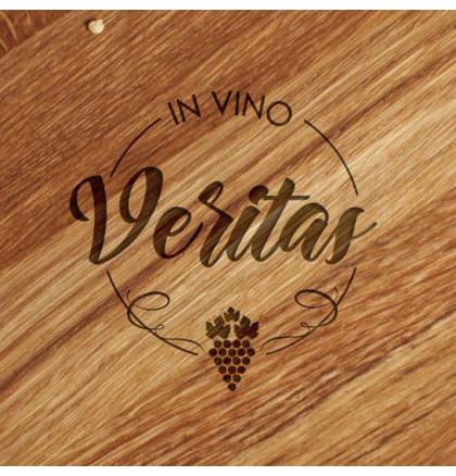 Доска для нарезки "In vino veritas" 25 см, фото 2, цена 450 грн